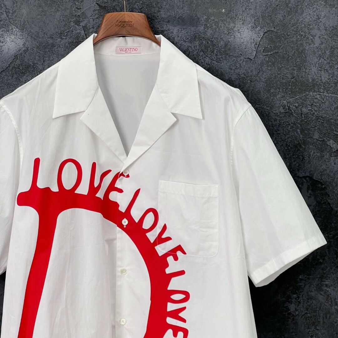 Valentino Valentino Printed Cotton Short Sleeve Shirt Size US S / EU 44-46 / 1 - 3 Thumbnail
