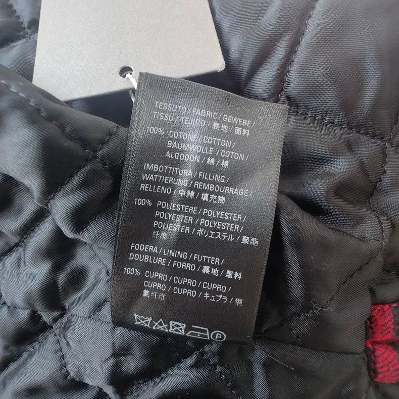Balenciaga Balenciaga Black Red Plaid Cotton Coat Size US XS / EU 42 / 0 - 7 Thumbnail