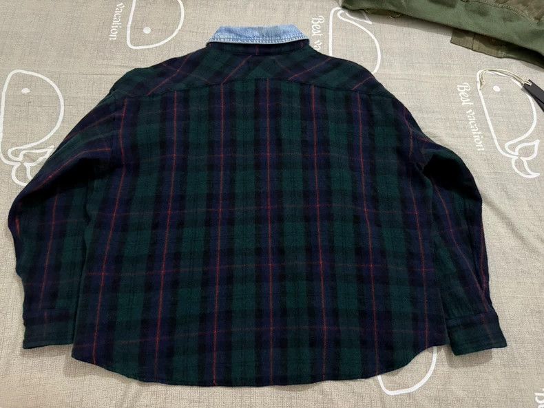 Fear of God Fear of God 5th Fog Green Flannel Shirt Size US M / EU 48-50 / 2 - 2 Thumbnail