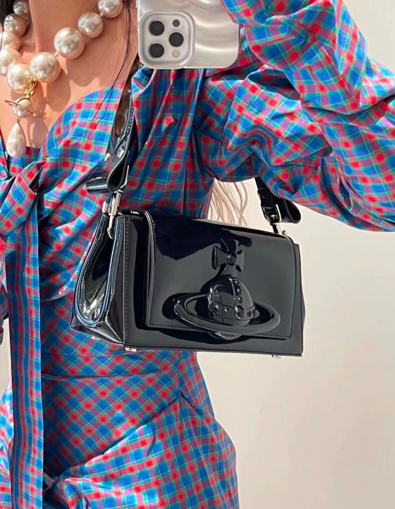 Vivienne Westwood Vivienne Westwood HAZEL Patent Leather Bag Size ONE SIZE - 9 Thumbnail