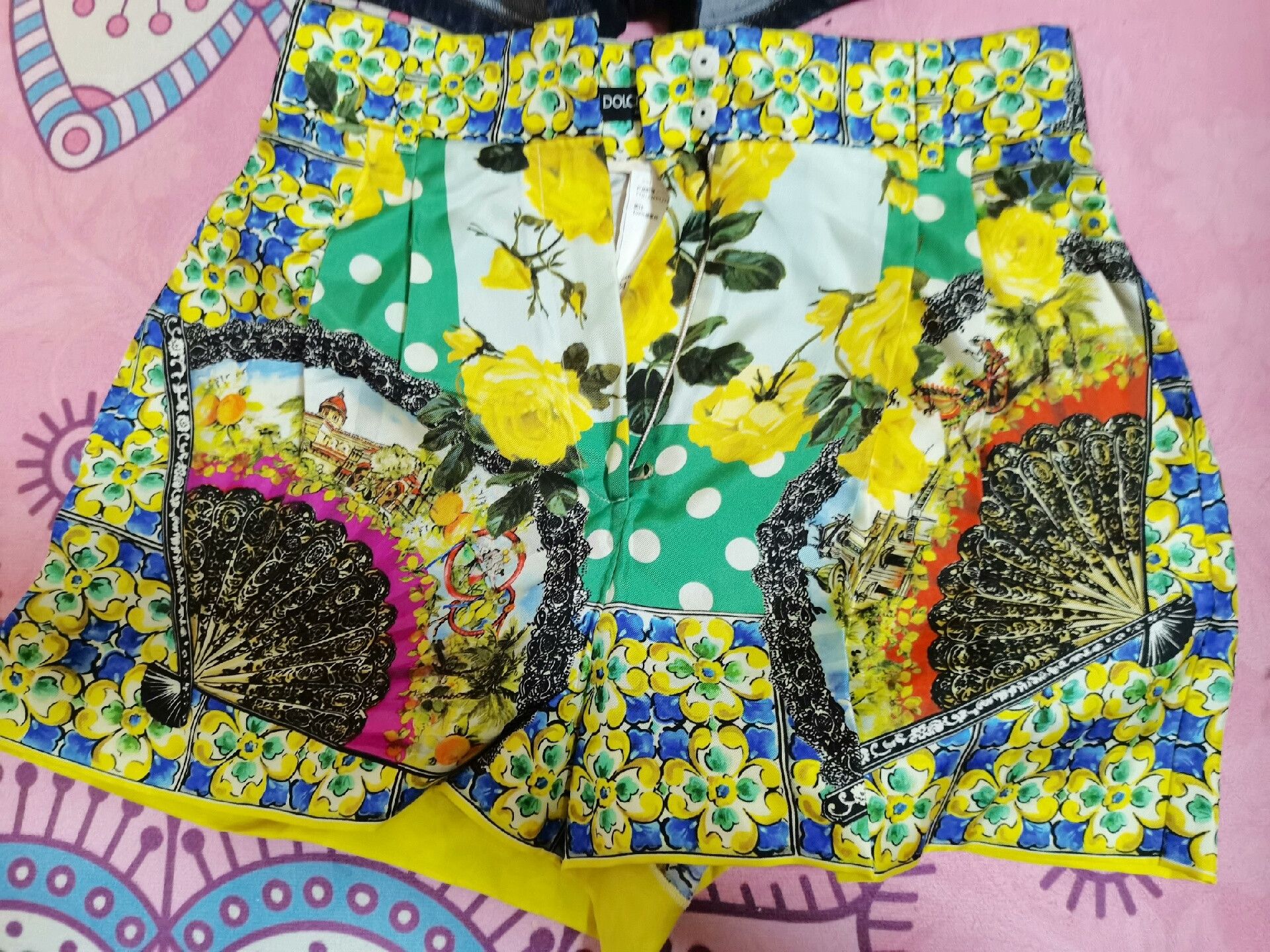 Valentino Valentino & DG Silk Denim Shorts Size US 34 / EU 50 - 4 Thumbnail