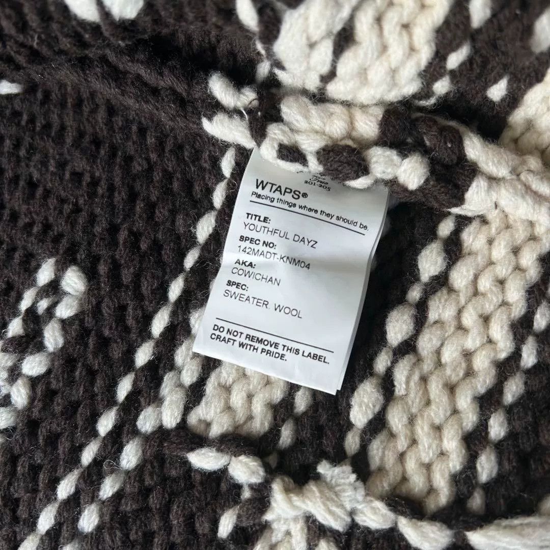 Wtaps WTAPS 14AW COWICHAN Brown Sweater Size US M / EU 48-50 / 2 - 7 Thumbnail