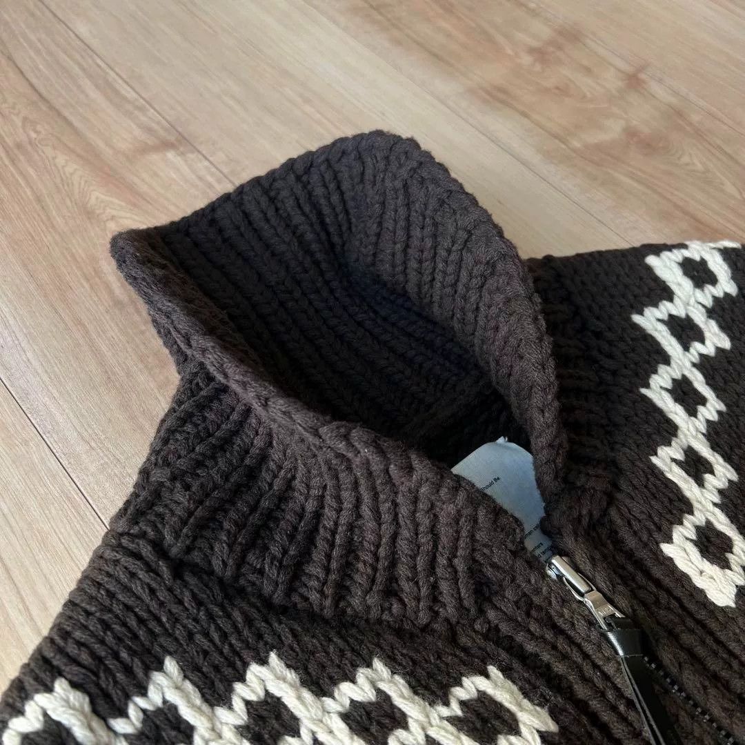 Wtaps WTAPS 14AW COWICHAN Brown Sweater Size US M / EU 48-50 / 2 - 4 Thumbnail