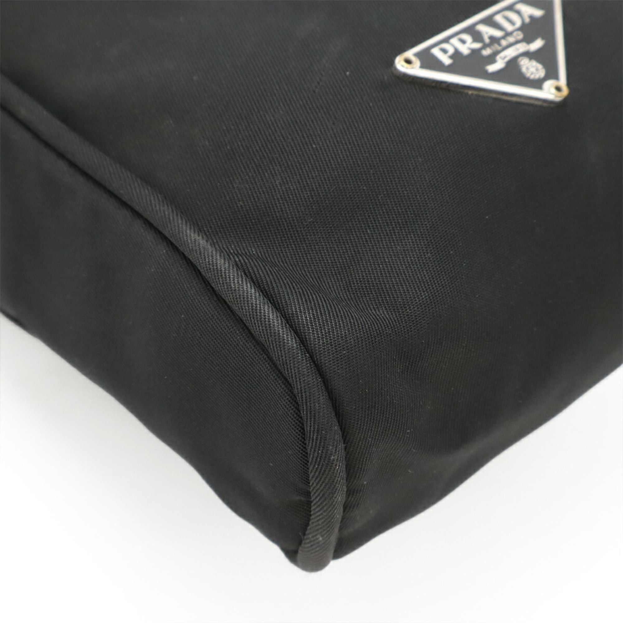 Prada PRADA Triangle Shoulder Bag, Pochette, Waist Pouch, Body Leather and Nylon, Black, MV583 Size ONE SIZE - 4 Thumbnail