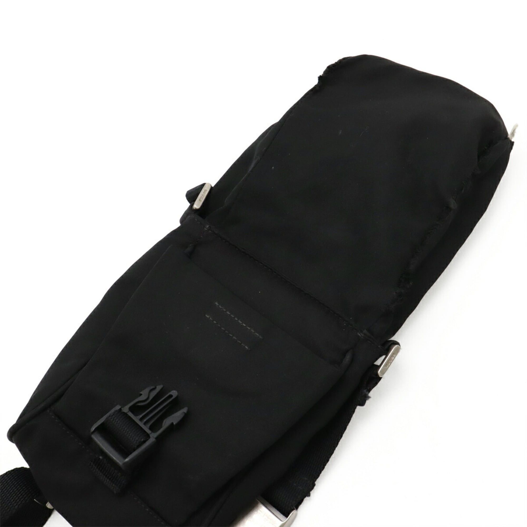 Prada PRADA Triangle Shoulder Bag, Pochette, Waist Pouch, Body Leather and Nylon, Black, MV583 Size ONE SIZE - 7 Thumbnail