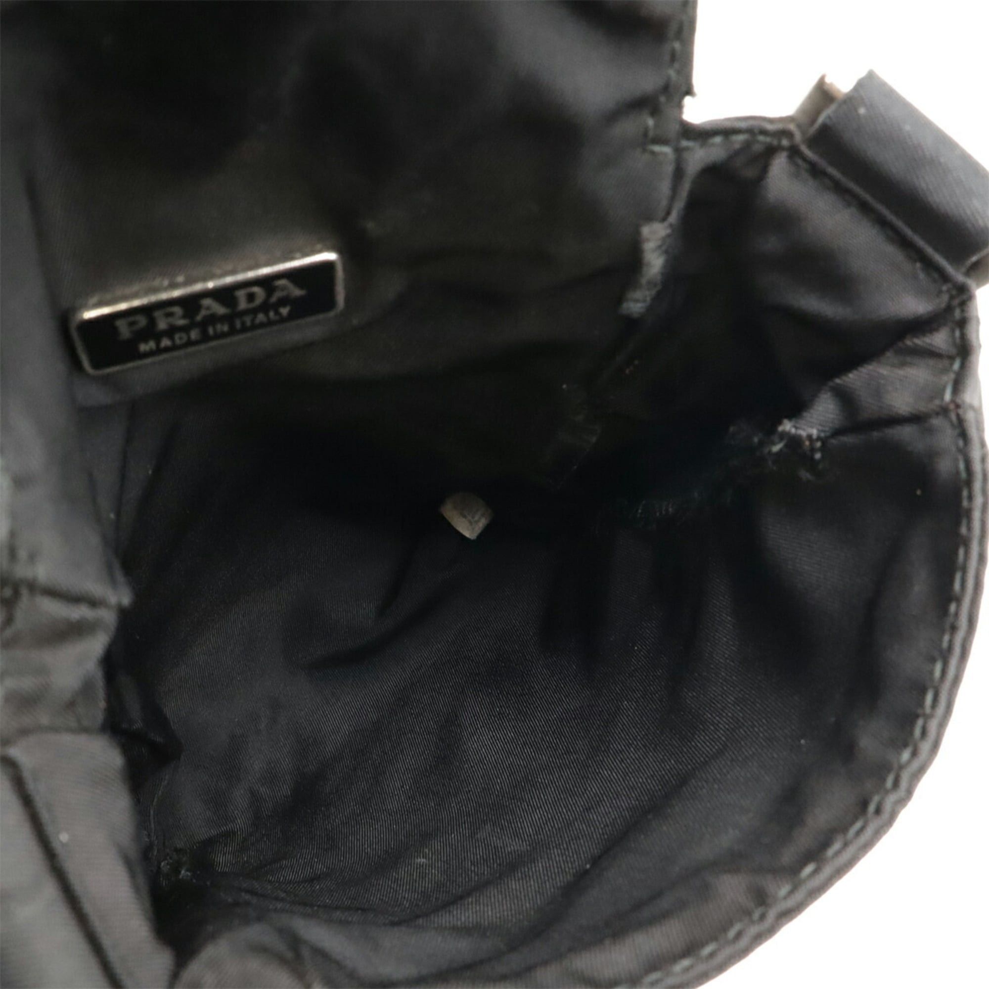 Prada PRADA Triangle Shoulder Bag, Pochette, Waist Pouch, Body Leather and Nylon, Black, MV583 Size ONE SIZE - 6 Thumbnail