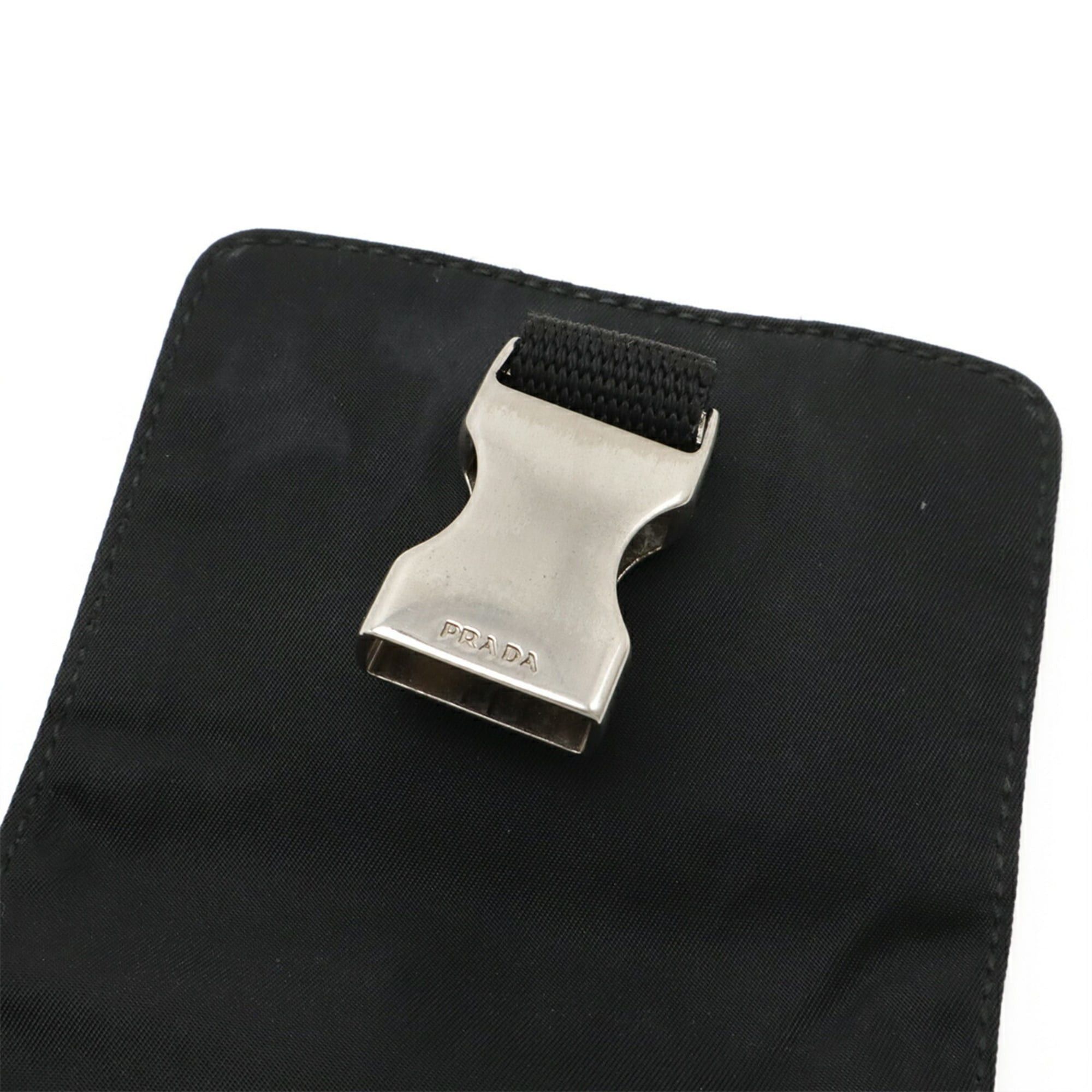 Prada PRADA Triangle Shoulder Bag, Pochette, Waist Pouch, Body Leather and Nylon, Black, MV583 Size ONE SIZE - 10 Thumbnail