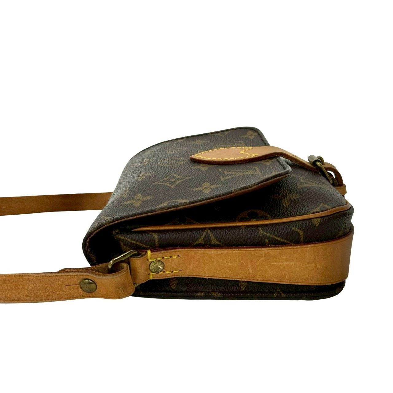 Louis Vuitton Louis Vuitton Louis Vuitton Cartouchiere Monogram Leather Shoulder Bag Canvas Shoulder Bag DUTY FREE for USA Size ONE SIZE - 6 Thumbnail
