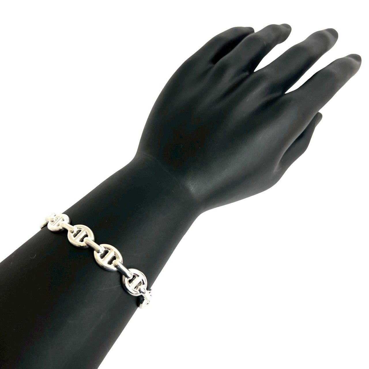 Hermes Hermes Hermès Anchaine Silver Bracelet Metal Bangle DUTY FREE for USA Size ONE SIZE - 2 Thumbnail