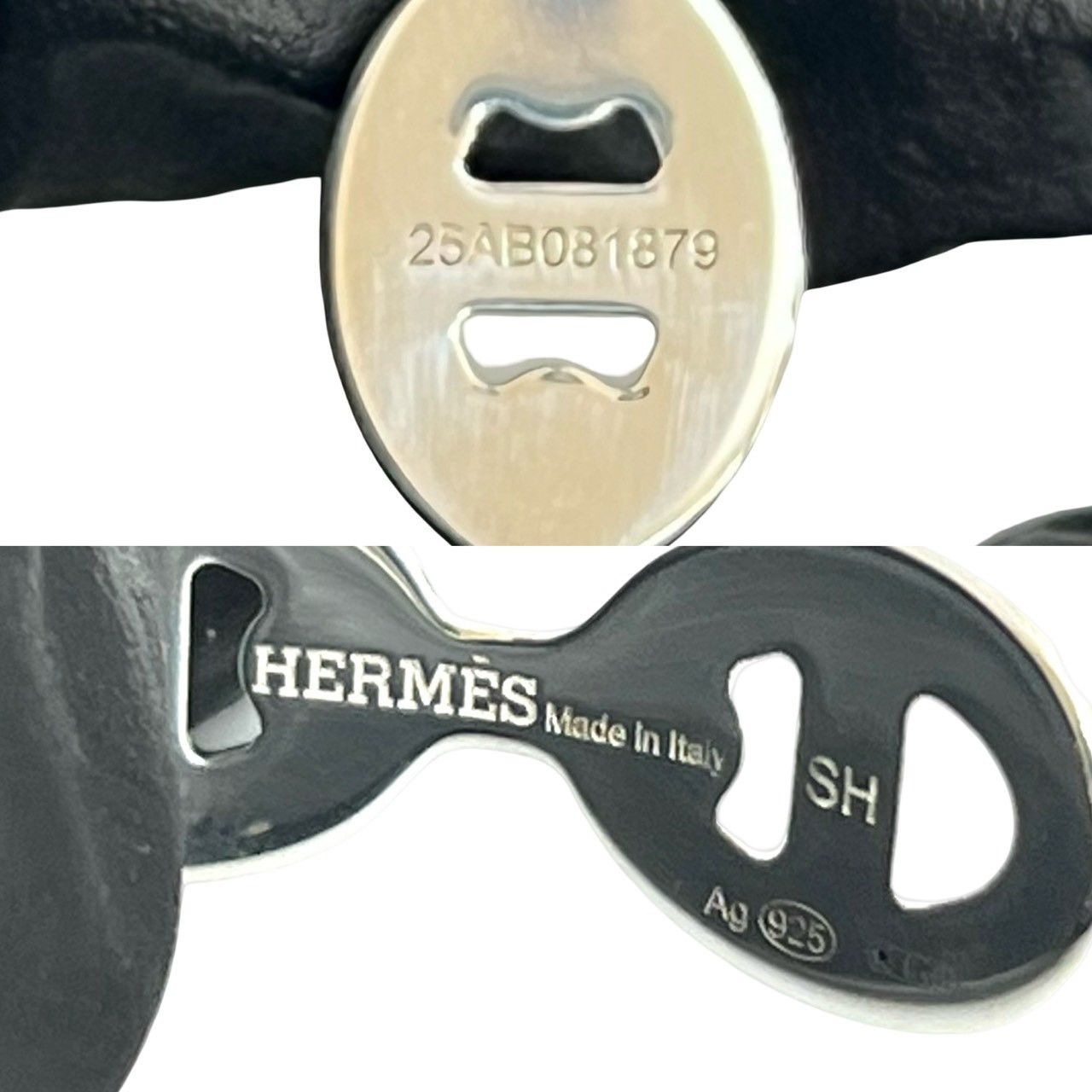 Hermes Hermes Hermès Anchaine Silver Bracelet Metal Bangle DUTY FREE for USA Size ONE SIZE - 3 Thumbnail