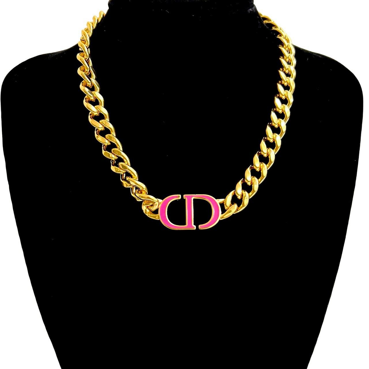 Dior Dior Christian Dior CD Motif Necklace Metal Necklace DUTY FREE for USA Size ONE SIZE - 2 Thumbnail