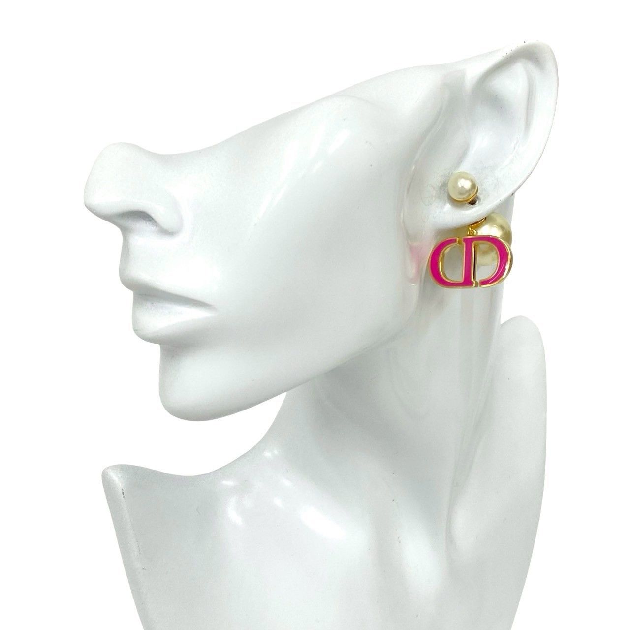 Dior Dior Christian Dior CD Logo Pearl Earrings Metal Earrings DUTY FREE for USA Size ONE SIZE - 2 Thumbnail