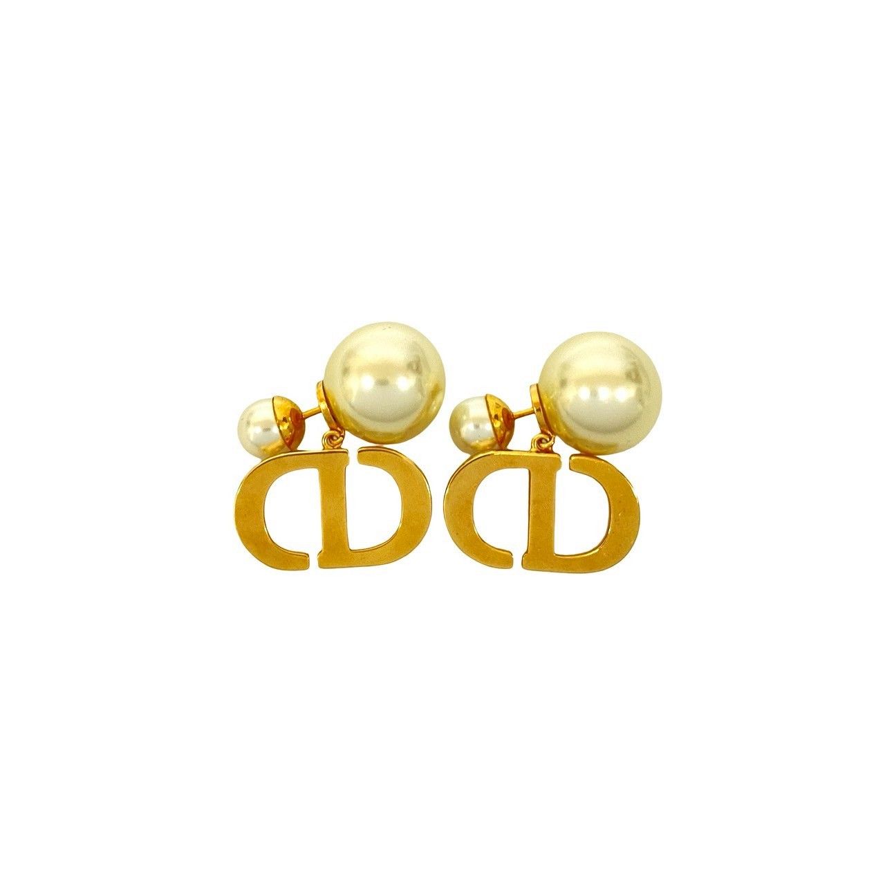 Dior Dior Christian Dior CD Logo Pearl Earrings Metal Earrings DUTY FREE for USA Size ONE SIZE - 5 Thumbnail