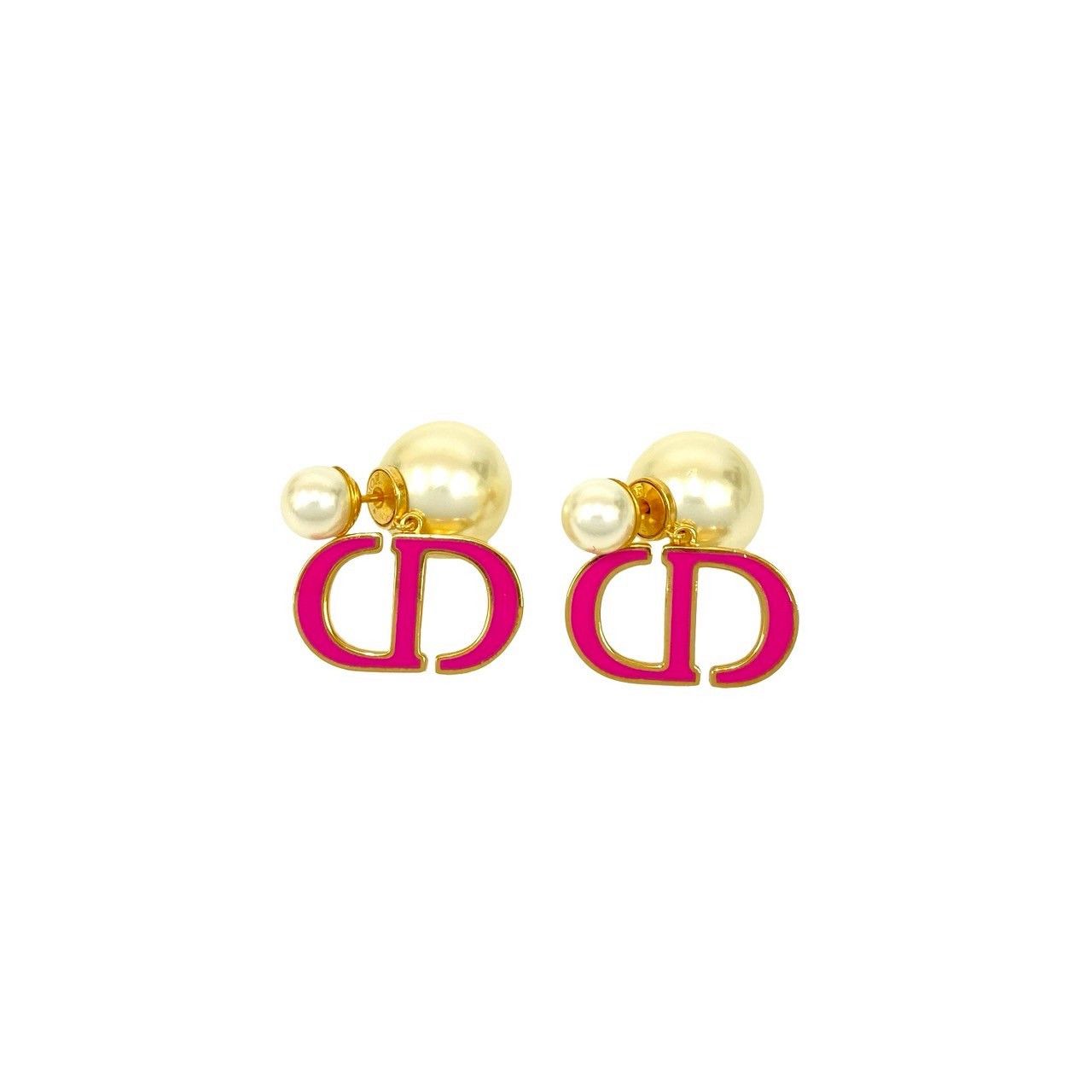 Dior Dior Christian Dior CD Logo Pearl Earrings Metal Earrings DUTY FREE for USA Size ONE SIZE - 4 Thumbnail