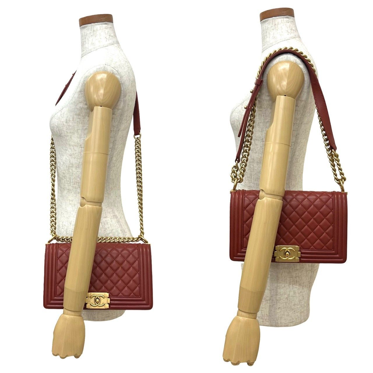 Chanel Chanel Chanel Boy Chanel Lambskin Shoulder Bag Leather Shoulder Bag DUTY FREE for USA Size ONE SIZE - 3 Thumbnail