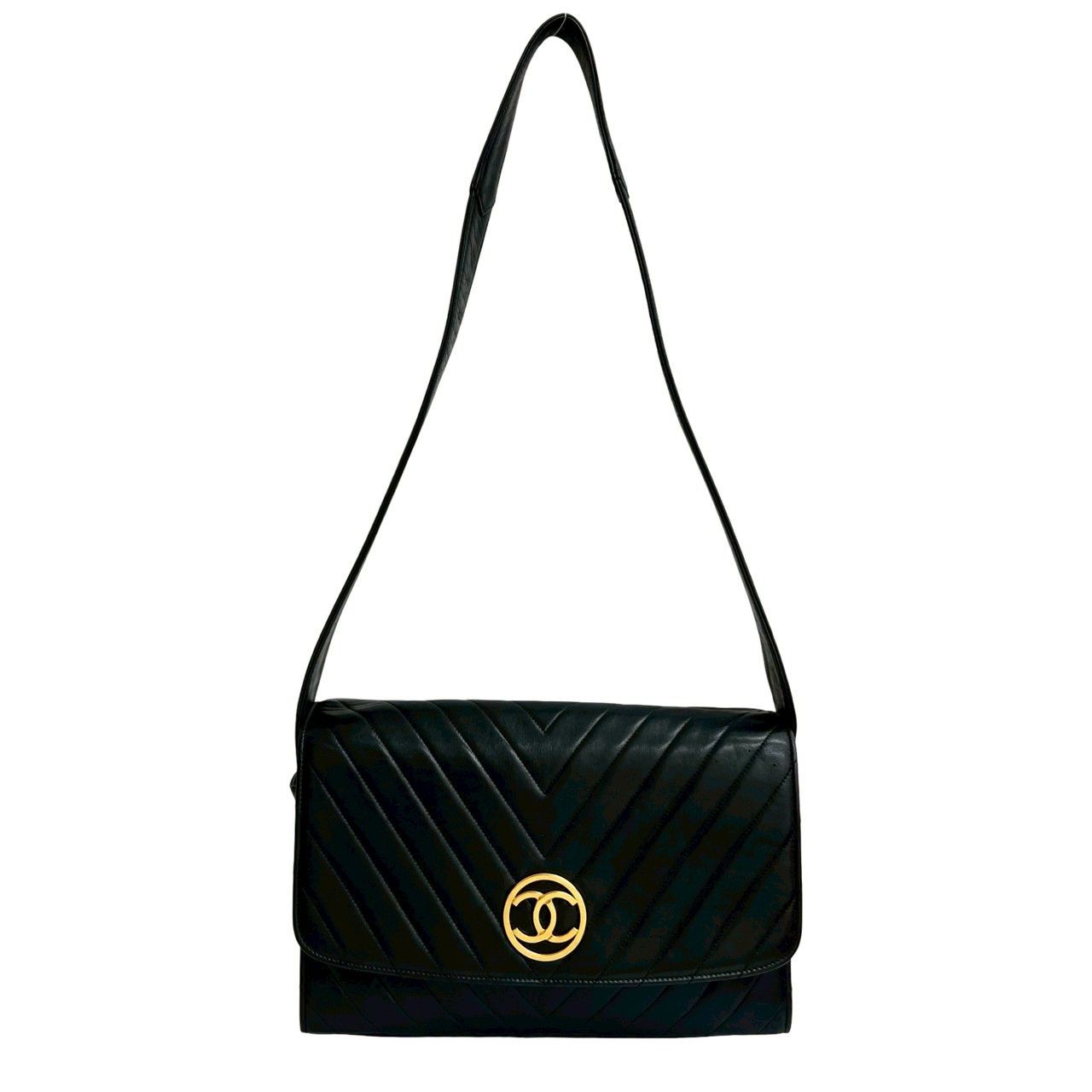 Chanel Chanel Chanel V Stitch Lambskin Shoulder Bag Leather Shoulder Bag DUTY FREE for USA Size ONE SIZE - 2 Thumbnail