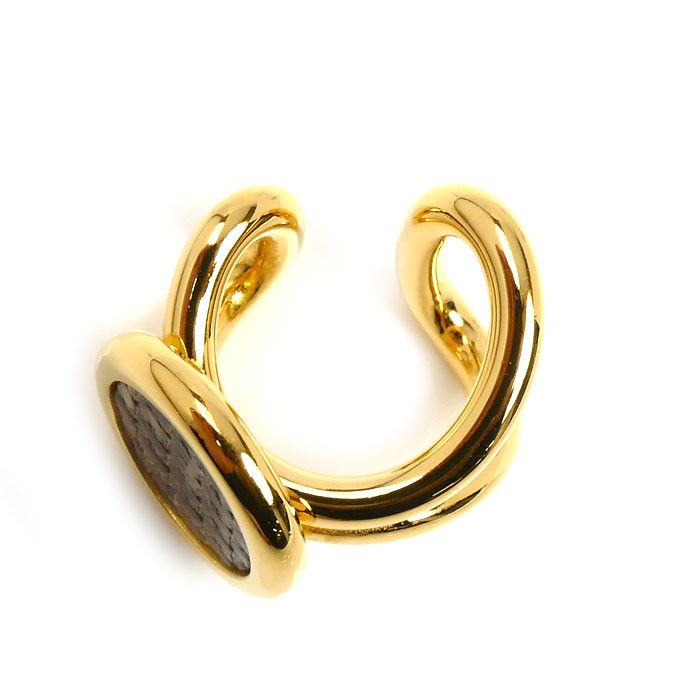 Hermes Hermes Hermès Heritage Extrême PM Lizard Ear Cuff Metal Earrings DUTY FREE for USA Size ONE SIZE - 2 Thumbnail