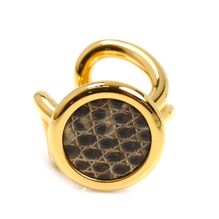 Hermes Hermes Hermès Heritage Extrême PM Lizard Ear Cuff Metal Earrings DUTY FREE for USA Size ONE SIZE - 3 Thumbnail
