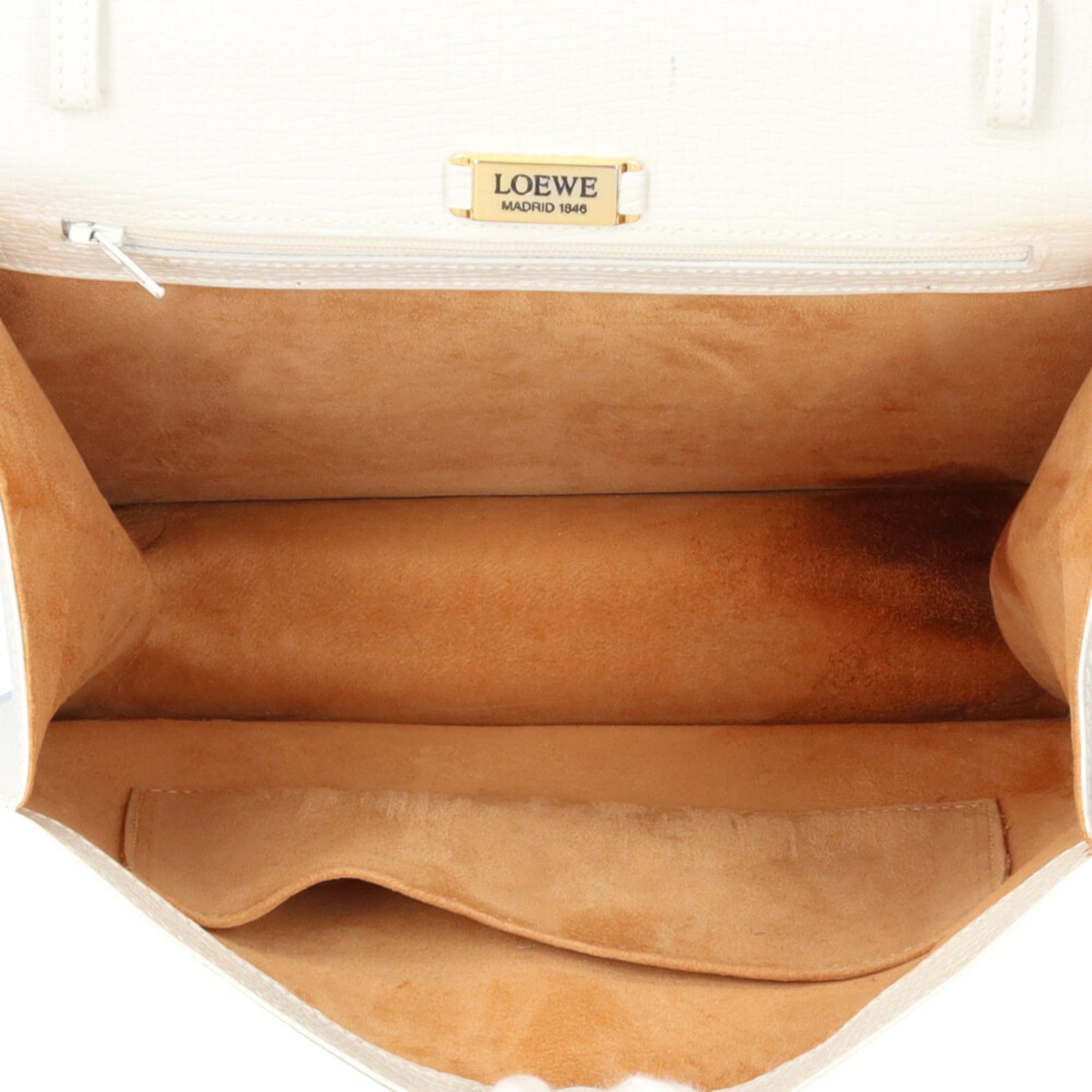 Loewe Pre-owned Loewe Barcelona handbag in white leather. Size ONE SIZE - 6 Thumbnail