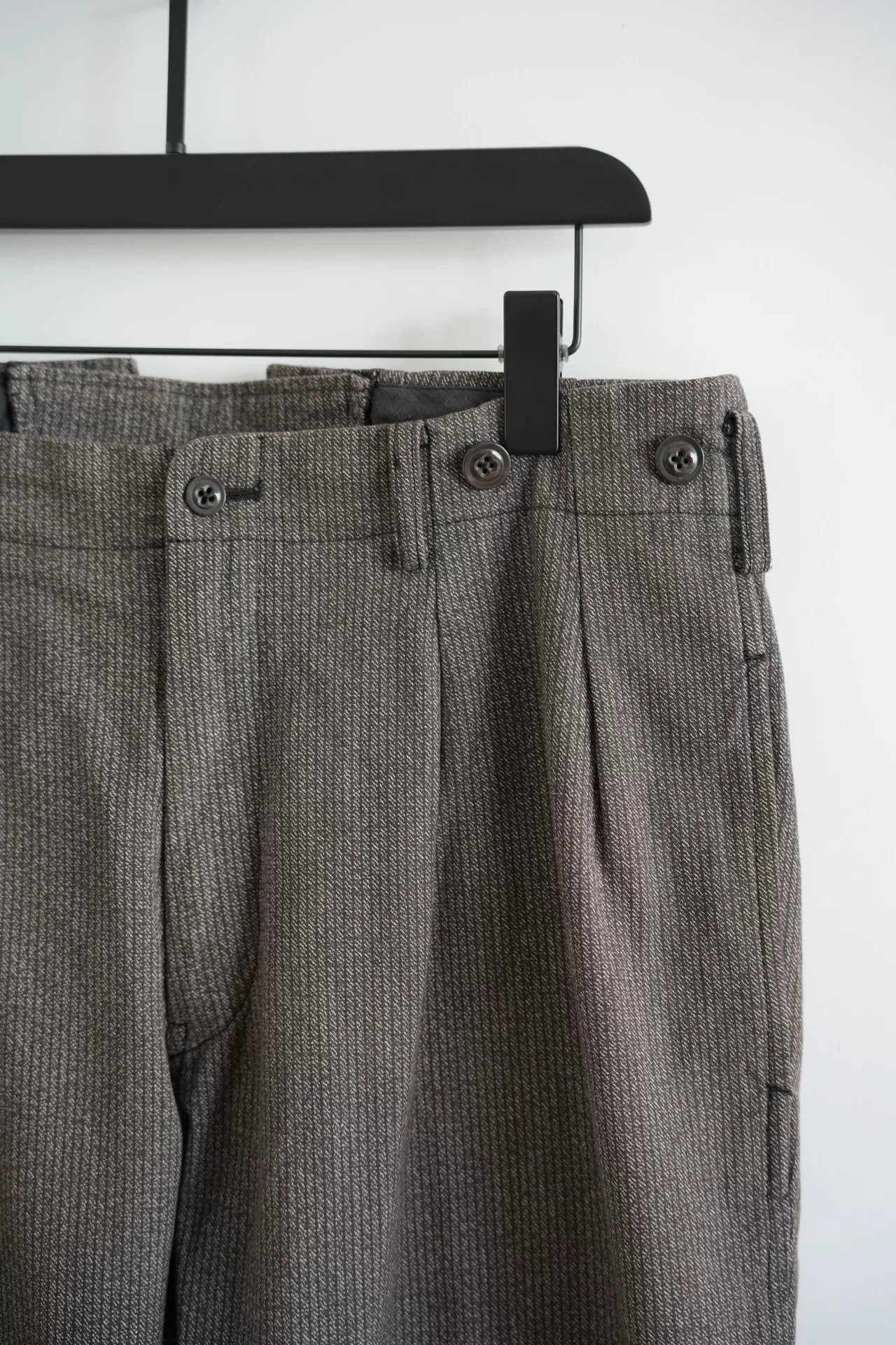 Yohji Yamamoto yohji yamamoto gray striped flared trousers Size US 28 / EU 44 - 3 Thumbnail