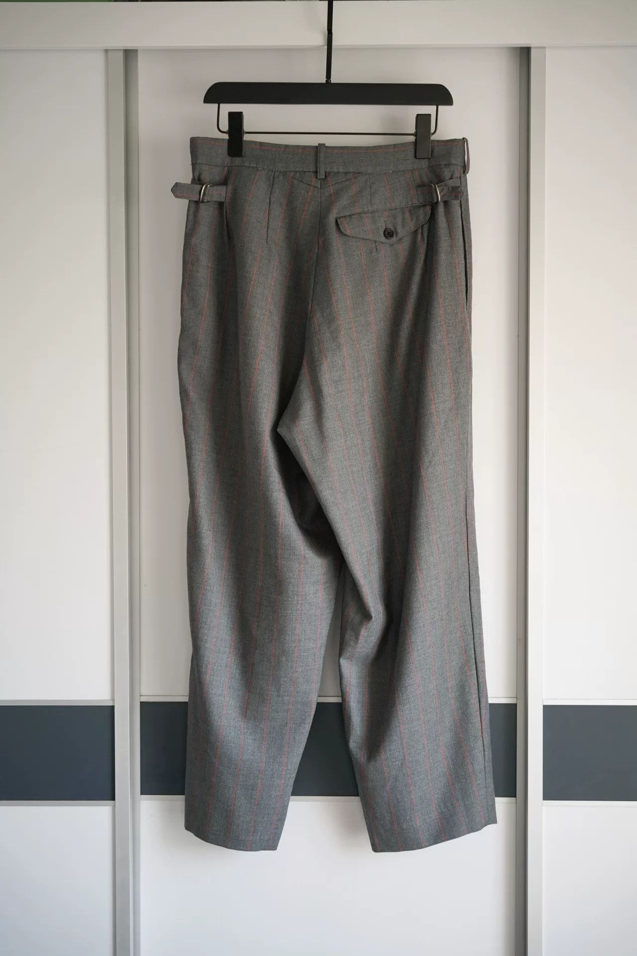 Yohji Yamamoto Yohji Yamamoto Gray Orange Striped Pants Size US 31 - 2 Thumbnail