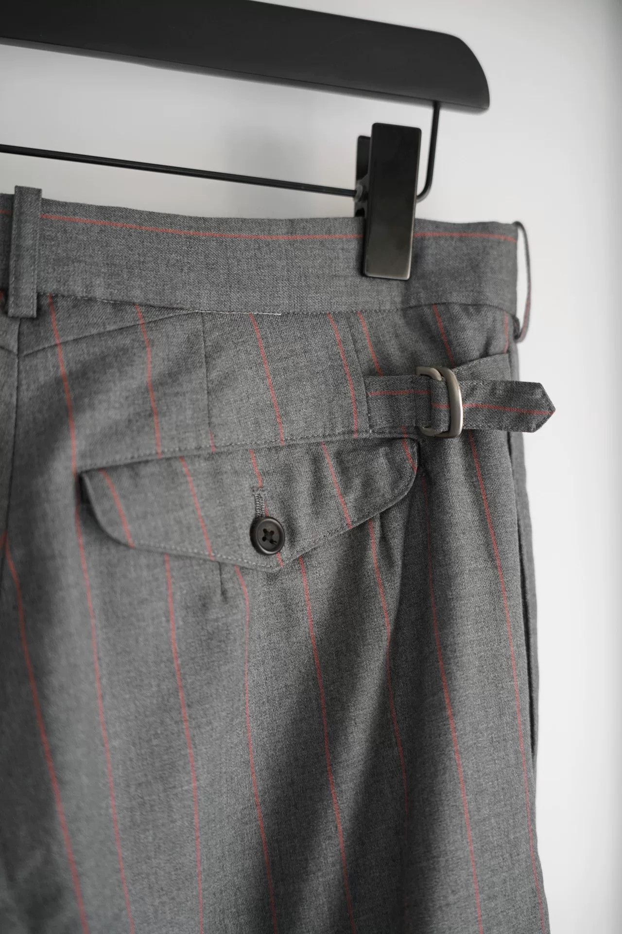 Yohji Yamamoto Yohji Yamamoto Gray Orange Striped Pants Size US 31 - 4 Thumbnail