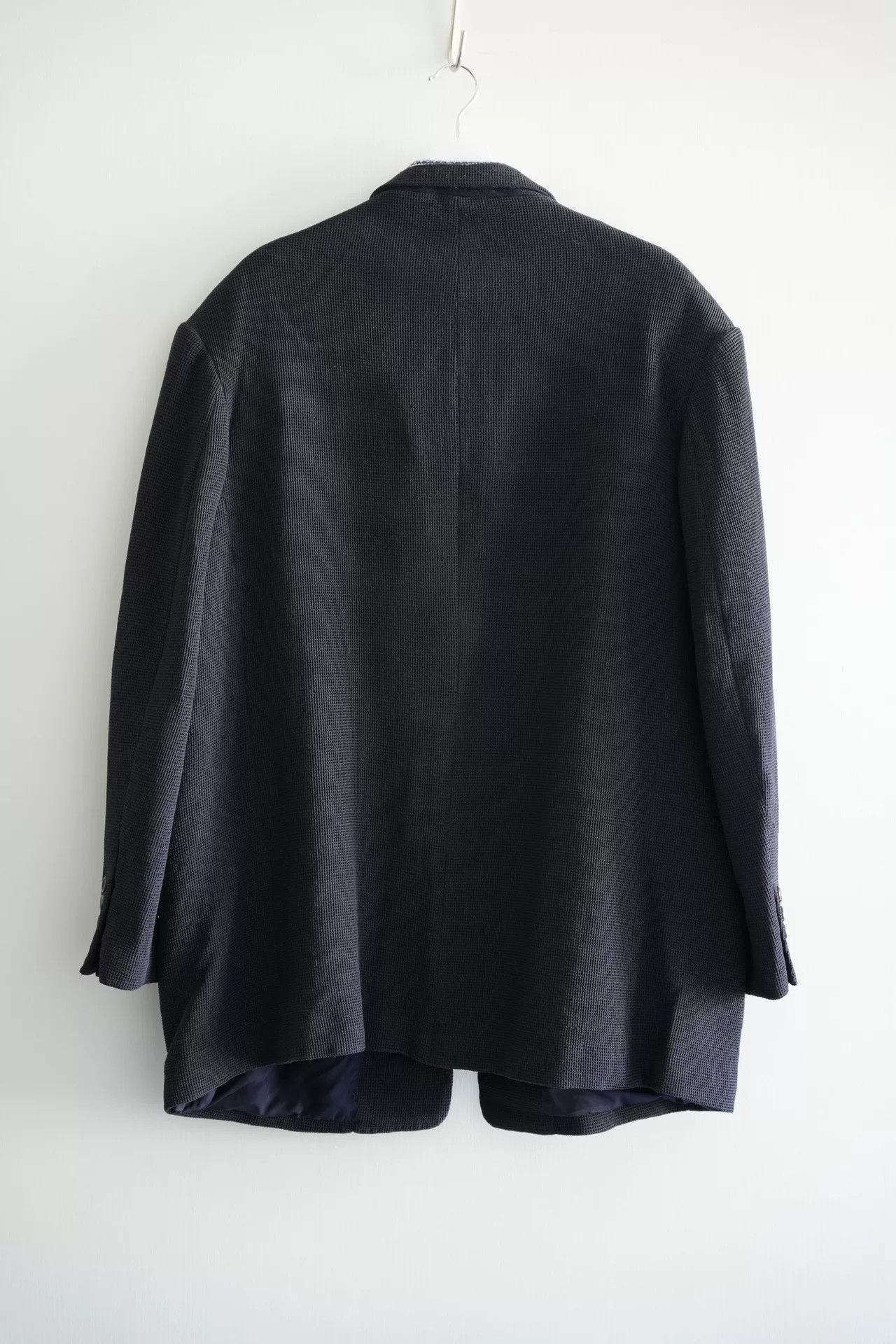 Yohji Yamamoto Yohji Yamamoto Blue White Woven Suit Jacket Size US M / EU 48-50 / 2 - 2 Thumbnail