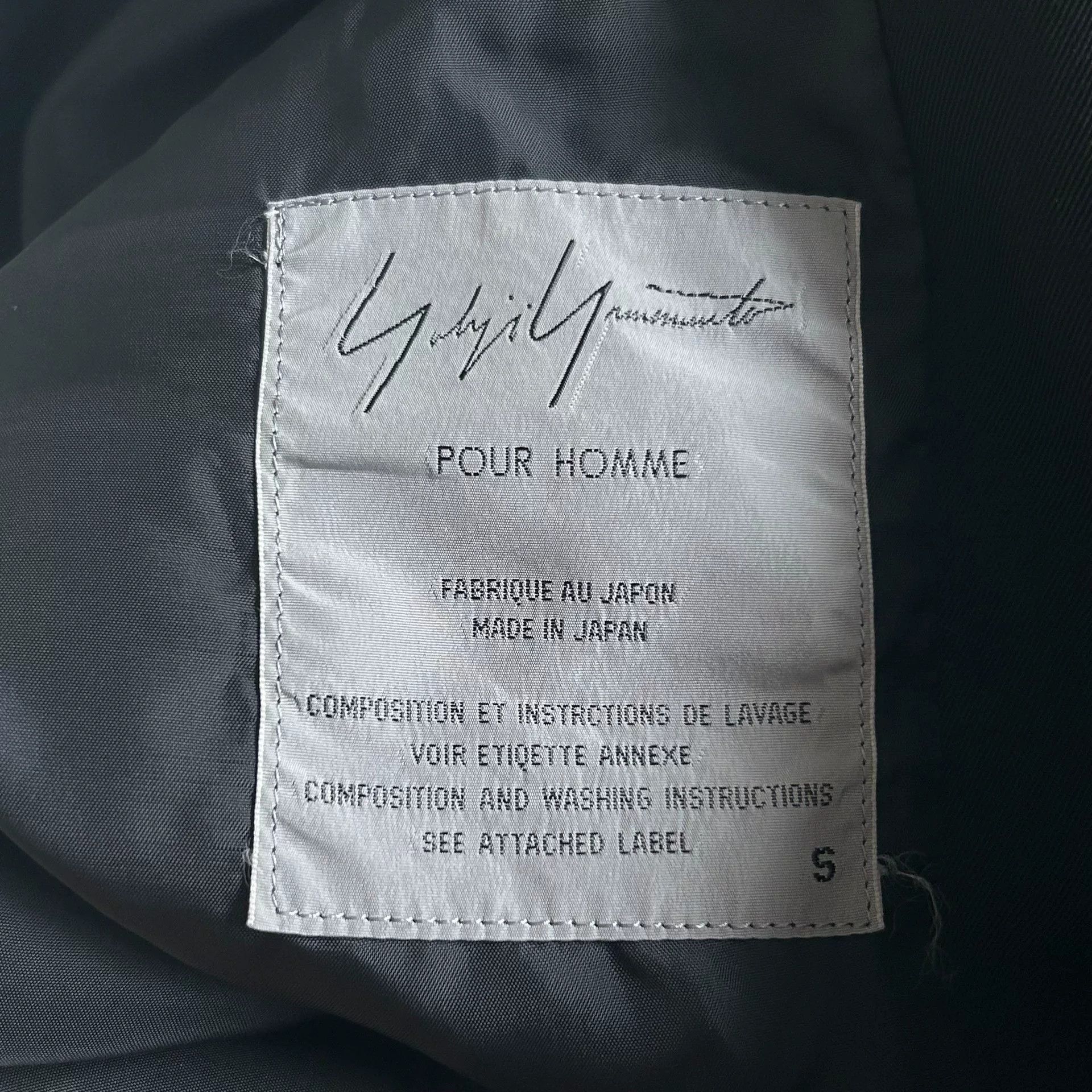 Yohji Yamamoto Yohji Yamamoto Black Wool Suit Jacket Size US S / EU 44-46 / 1 - 7 Thumbnail