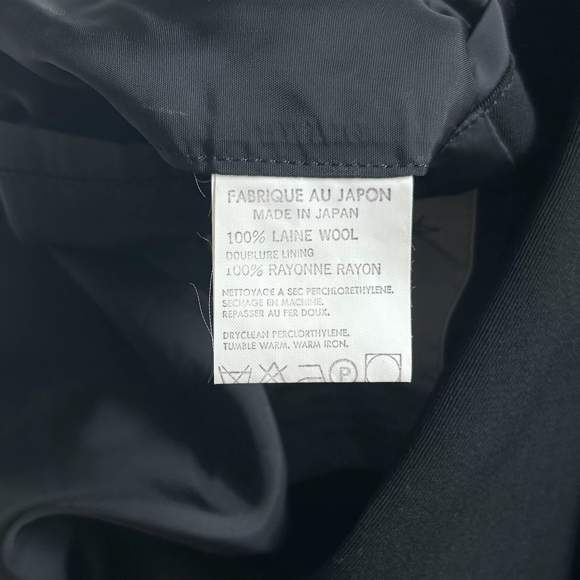 Yohji Yamamoto Yohji Yamamoto Black Wool Suit Jacket Size US S / EU 44-46 / 1 - 8 Thumbnail