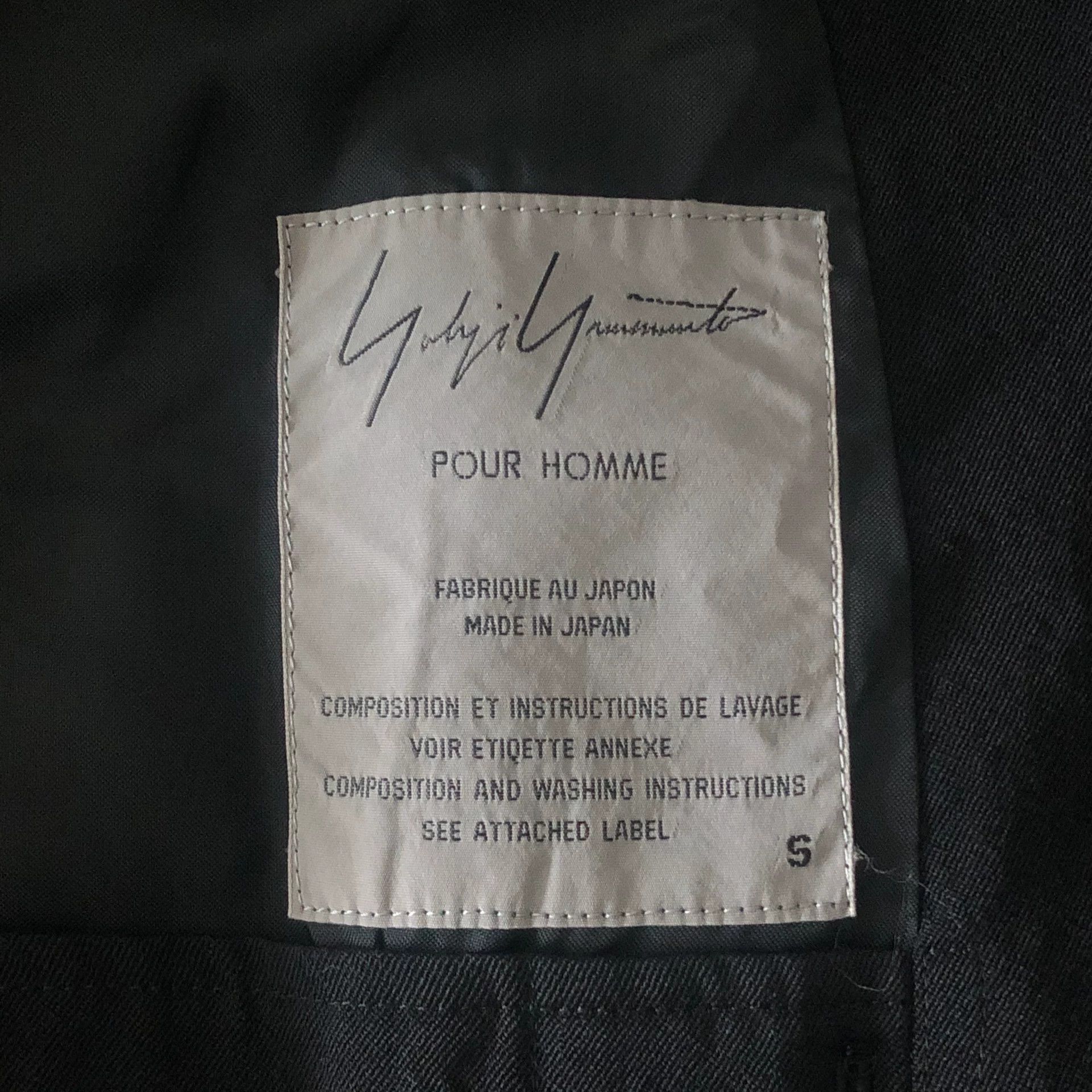 Yohji Yamamoto Yohji Yamamoto Black Spring Summer Blazer Size US S / EU 44-46 / 1 - 7 Thumbnail