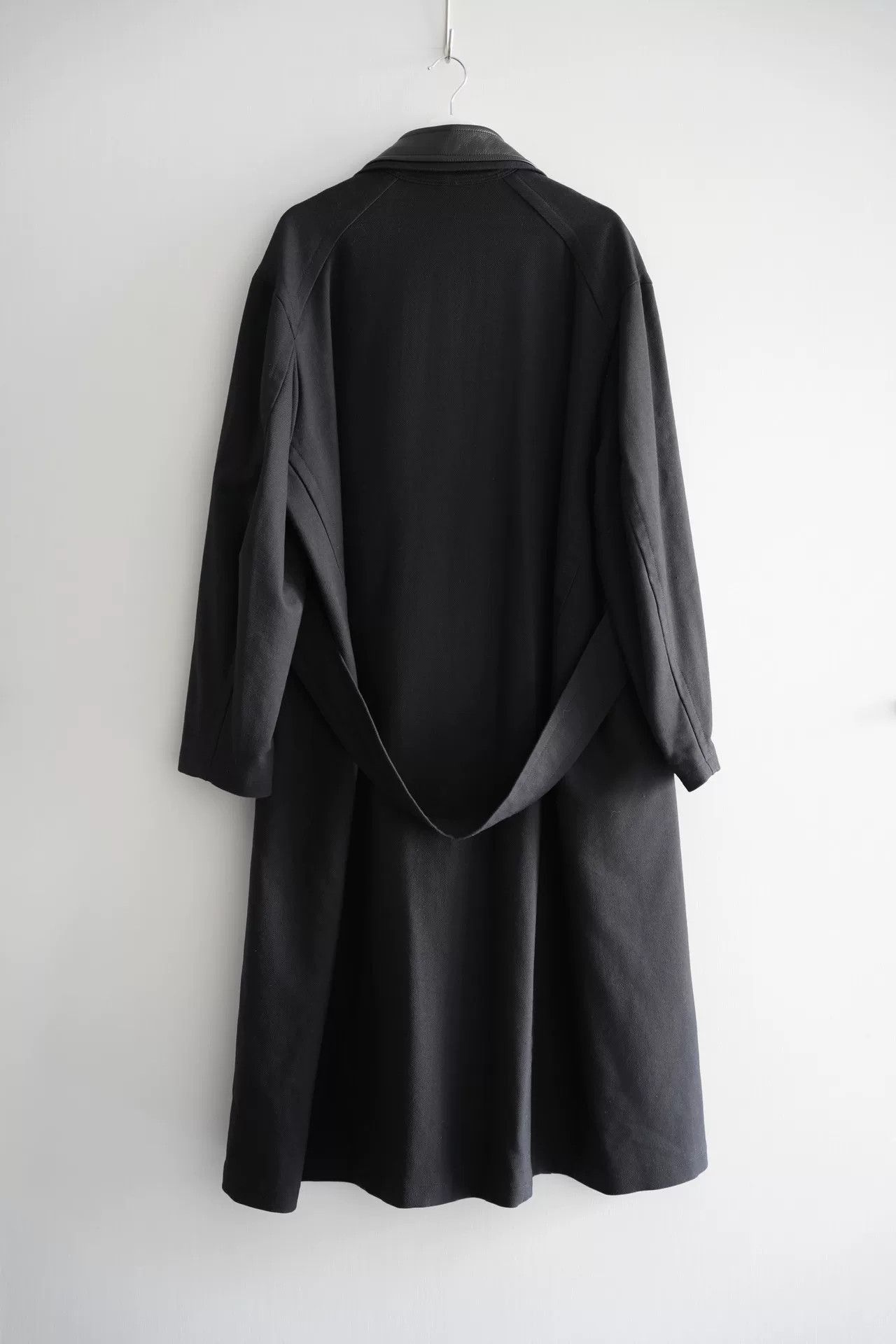 Yohji Yamamoto Yohji Yamamoto Black Long Coat Size US M / EU 48-50 / 2 - 2 Thumbnail
