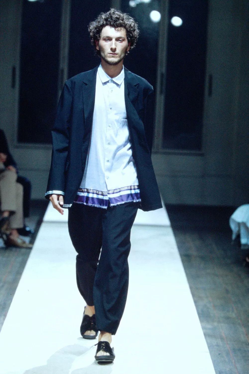 Yohji Yamamoto Yohji Yamamoto Striped Suit Jacket Size US L / EU 52-54 / 3 - 3 Thumbnail