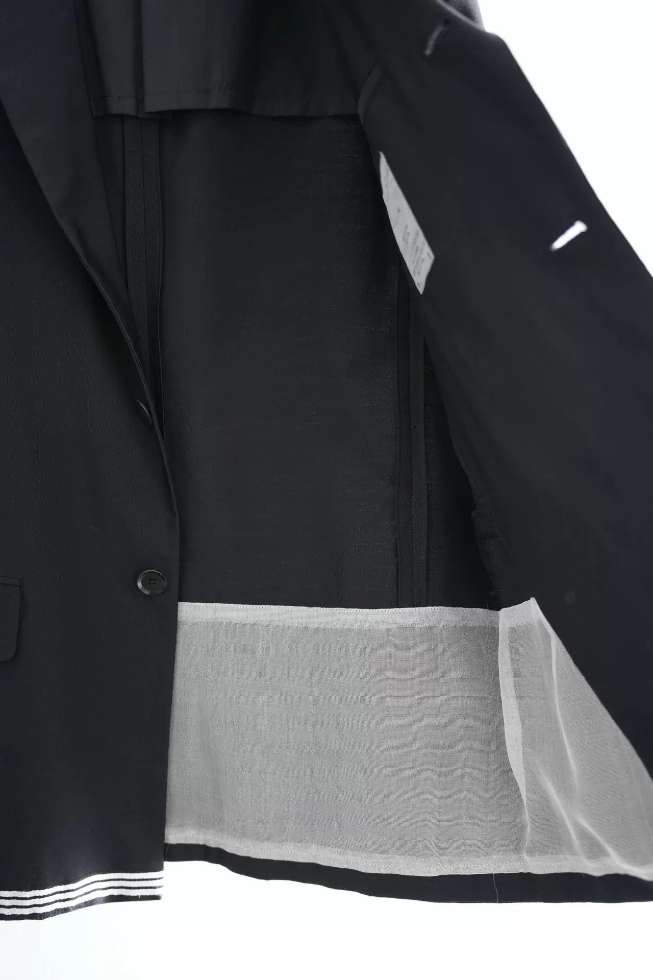 Yohji Yamamoto Yohji Yamamoto Striped Suit Jacket Size US L / EU 52-54 / 3 - 7 Thumbnail
