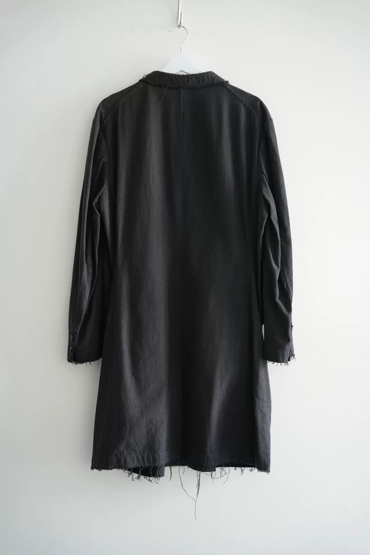 Yohji Yamamoto Yohji Yamamoto Black Distressed Coat Size US S / EU 44-46 / 1 - 2 Thumbnail