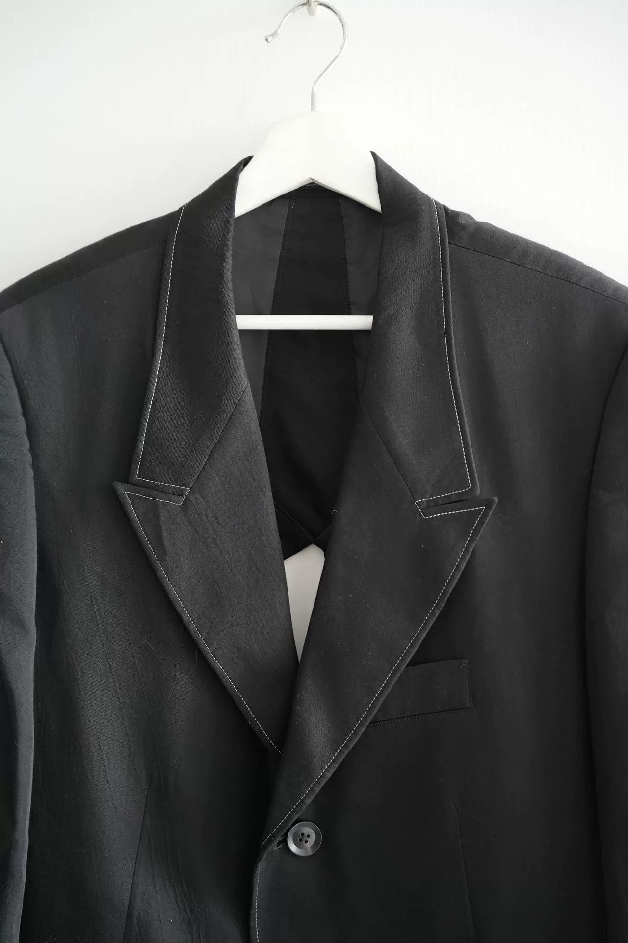 Yohji Yamamoto Yohji Yamamoto Black Cutout Suit Jacket Size US M / EU 48-50 / 2 - 3 Thumbnail