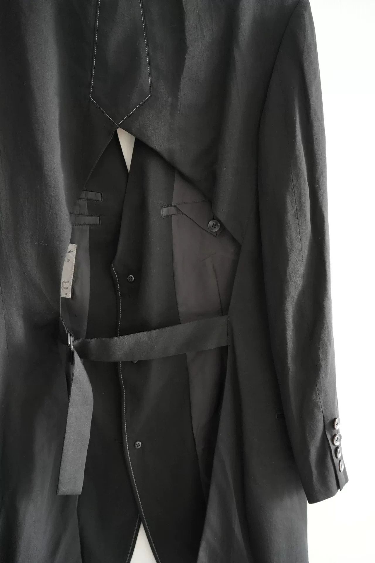 Yohji Yamamoto Yohji Yamamoto Black Cutout Suit Jacket Size US M / EU 48-50 / 2 - 4 Thumbnail