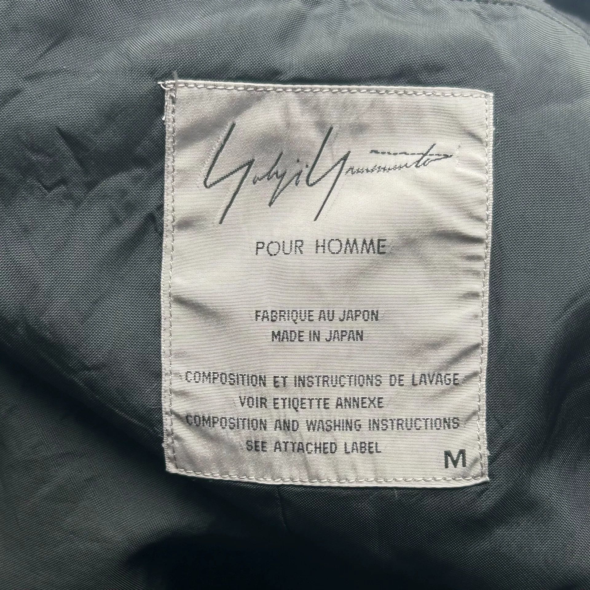 Yohji Yamamoto yohji yamamoto black double-breasted blazer Size US M / EU 48-50 / 2 - 7 Thumbnail
