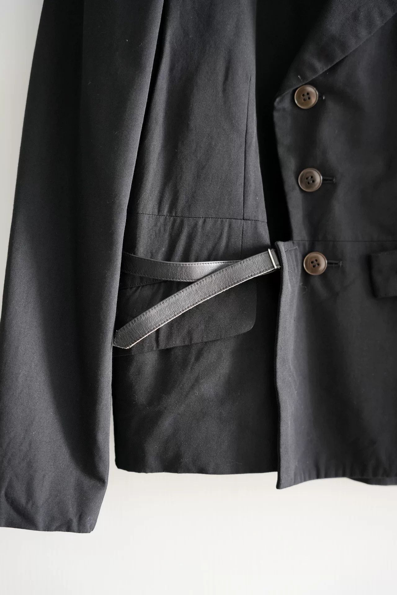 Yohji Yamamoto yohji yamamoto black double-breasted blazer Size US M / EU 48-50 / 2 - 4 Thumbnail