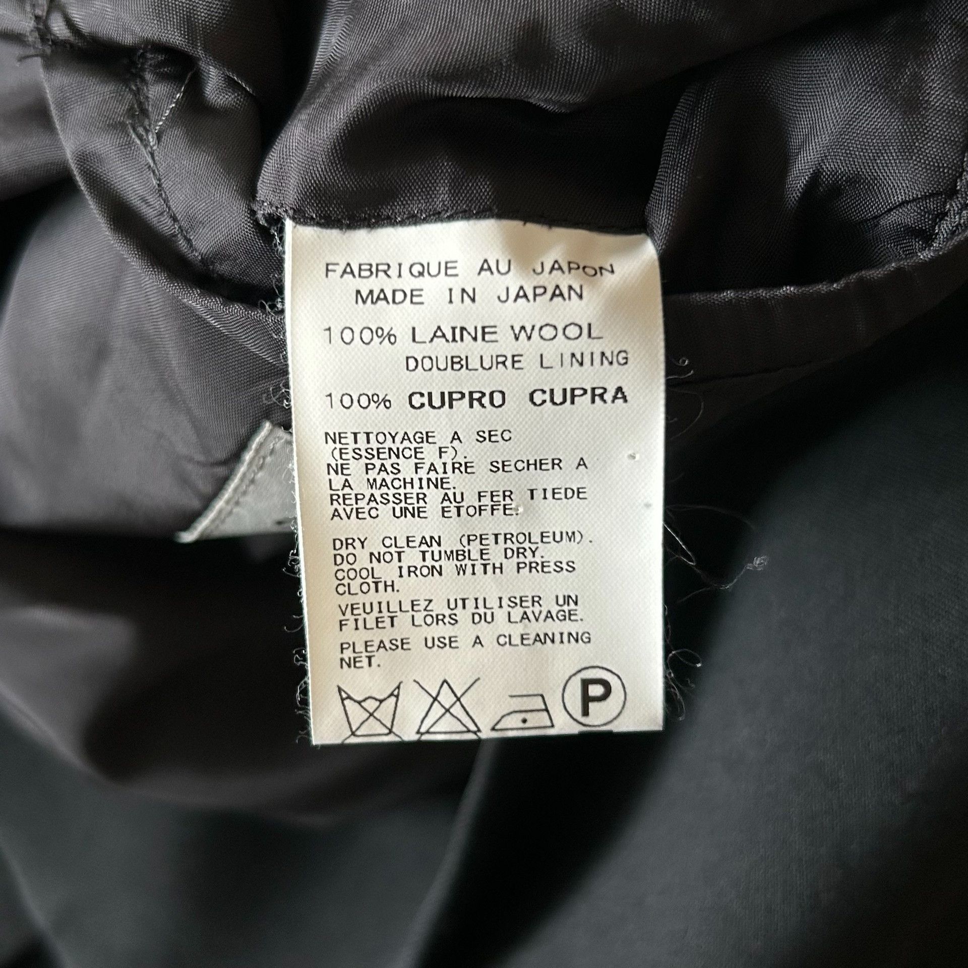 Yohji Yamamoto yohji yamamoto black tailored suit jacket Size US S / EU 44-46 / 1 - 8 Thumbnail