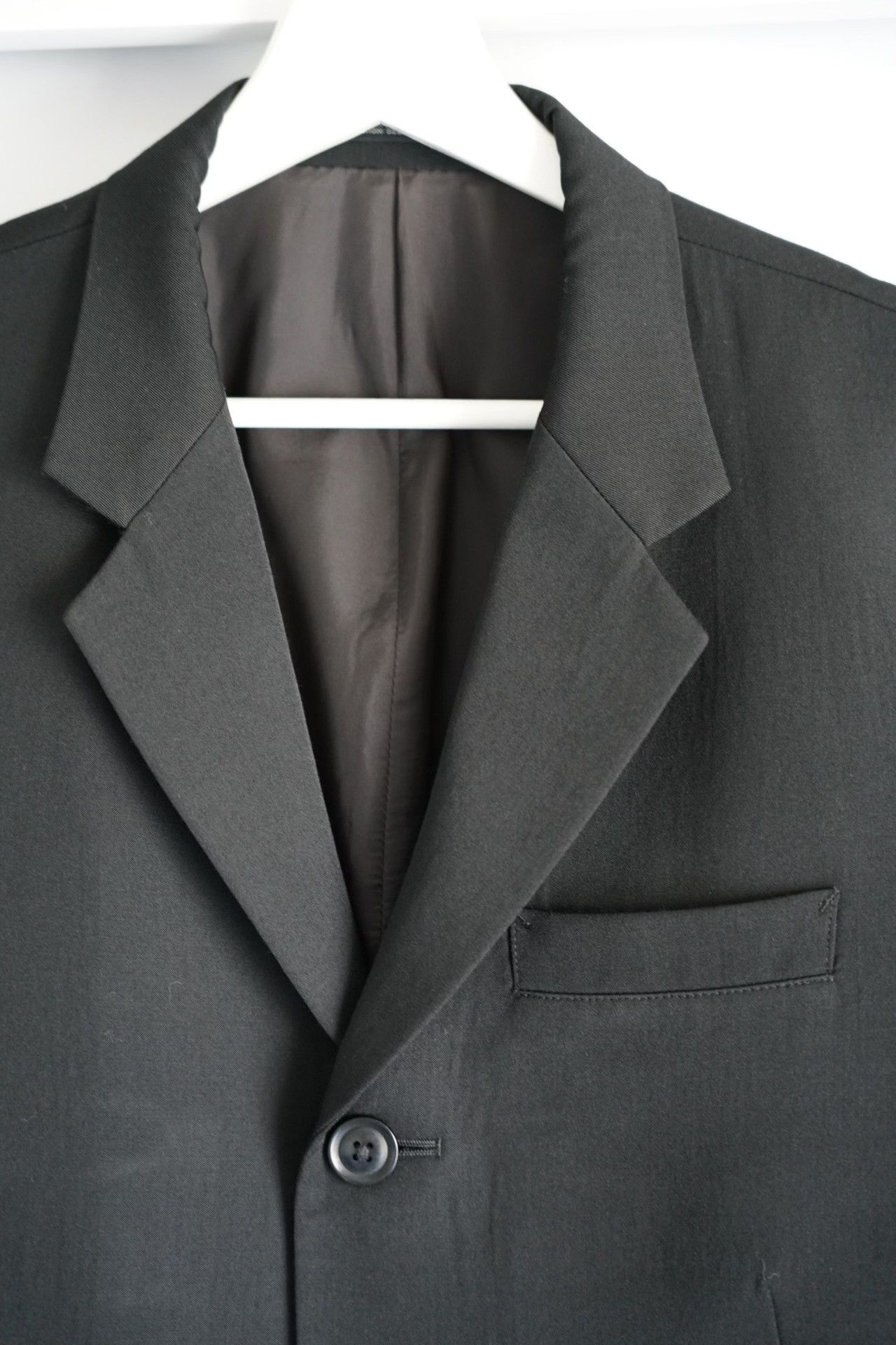 Yohji Yamamoto yohji yamamoto black tailored suit jacket Size US S / EU 44-46 / 1 - 3 Thumbnail