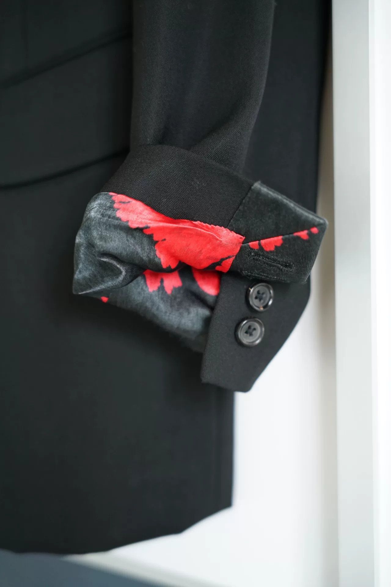 Yohji Yamamoto yohji yamamoto floral silk collar blazer Size US L / EU 52-54 / 3 - 6 Thumbnail