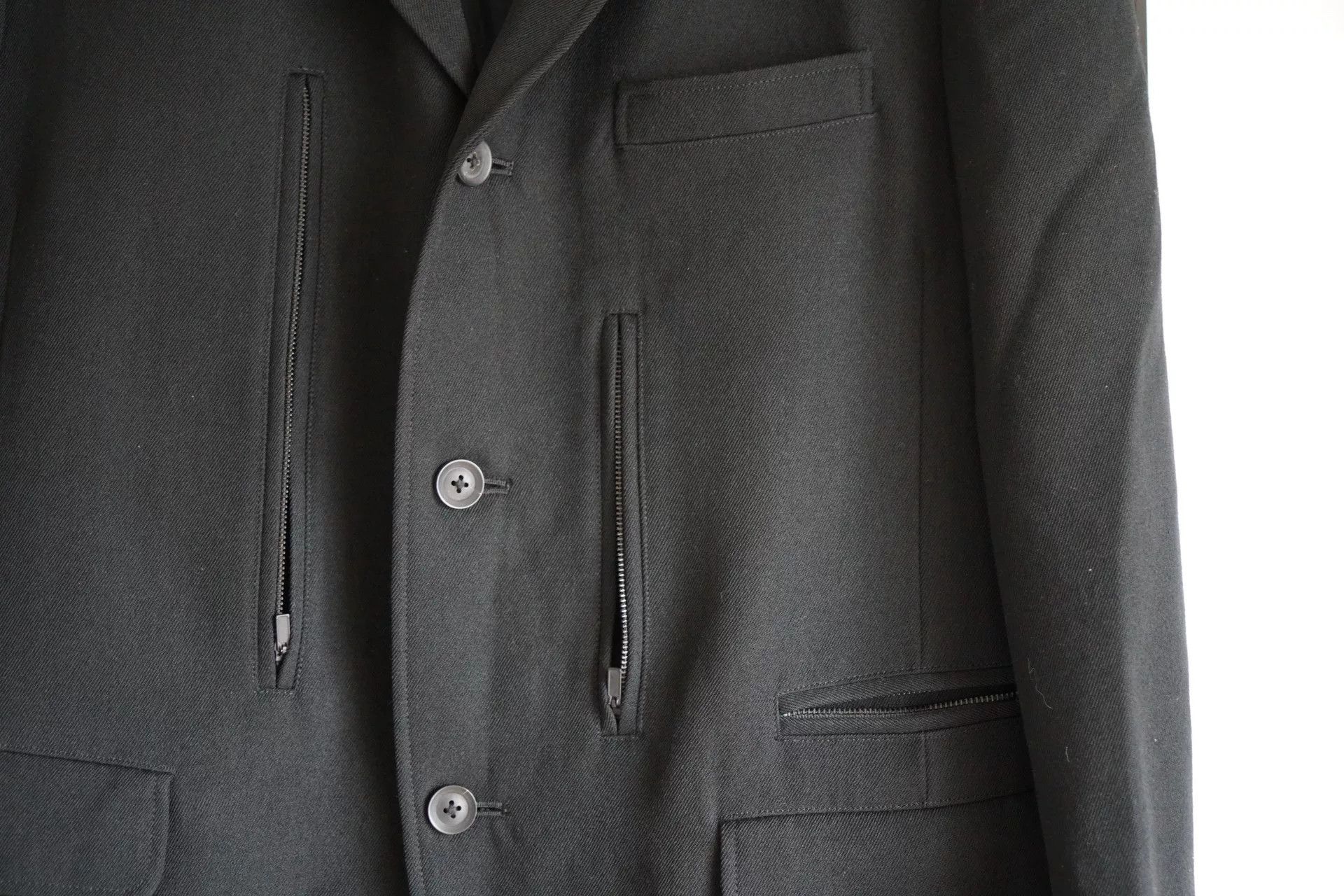 Yohji Yamamoto Yohji Yamamoto Black Pocket Zipper Suit Size US M / EU 48-50 / 2 - 3 Thumbnail