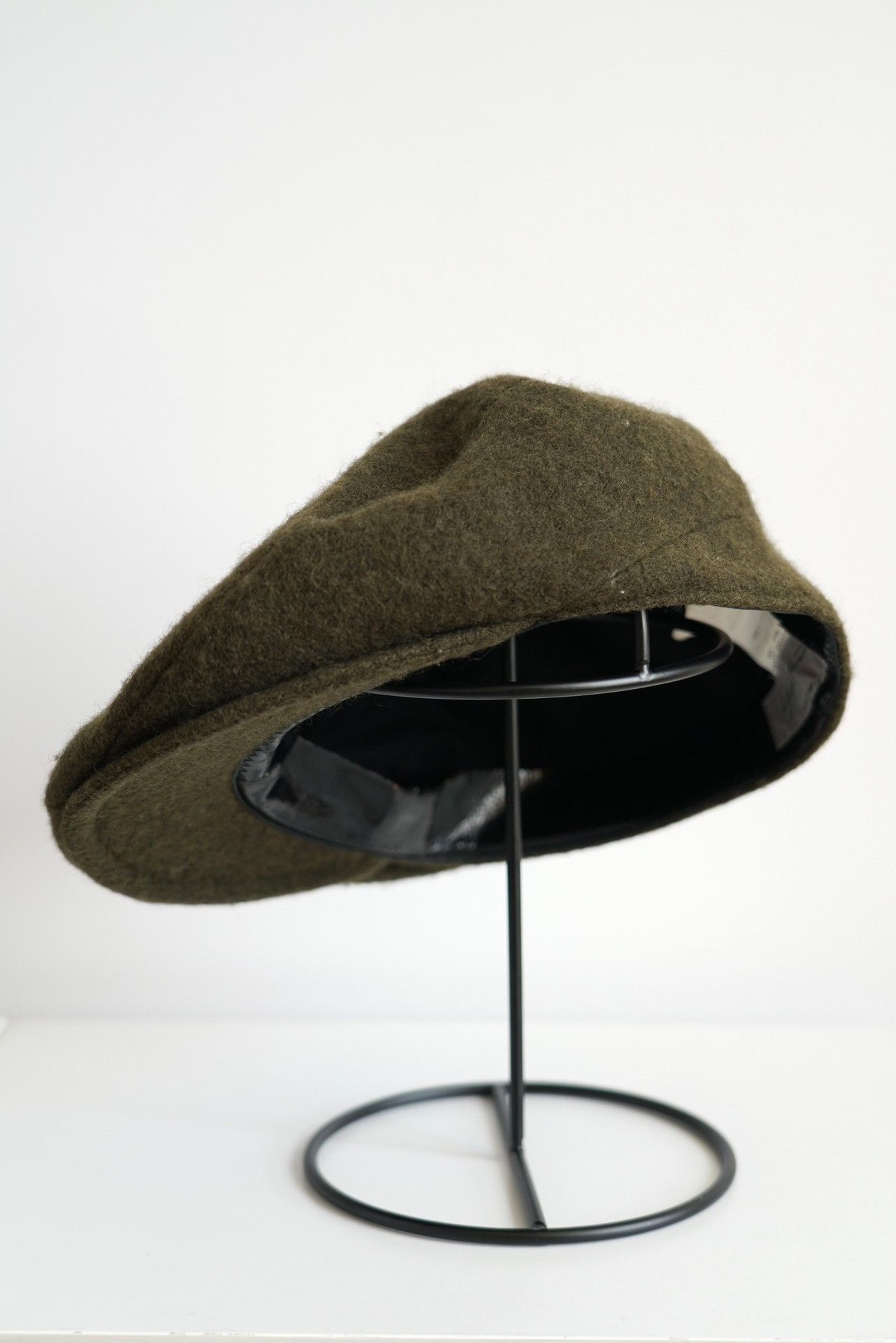 Yohji Yamamoto army green wool beret by Yohji Yamamoto Size ONE SIZE - 4 Thumbnail