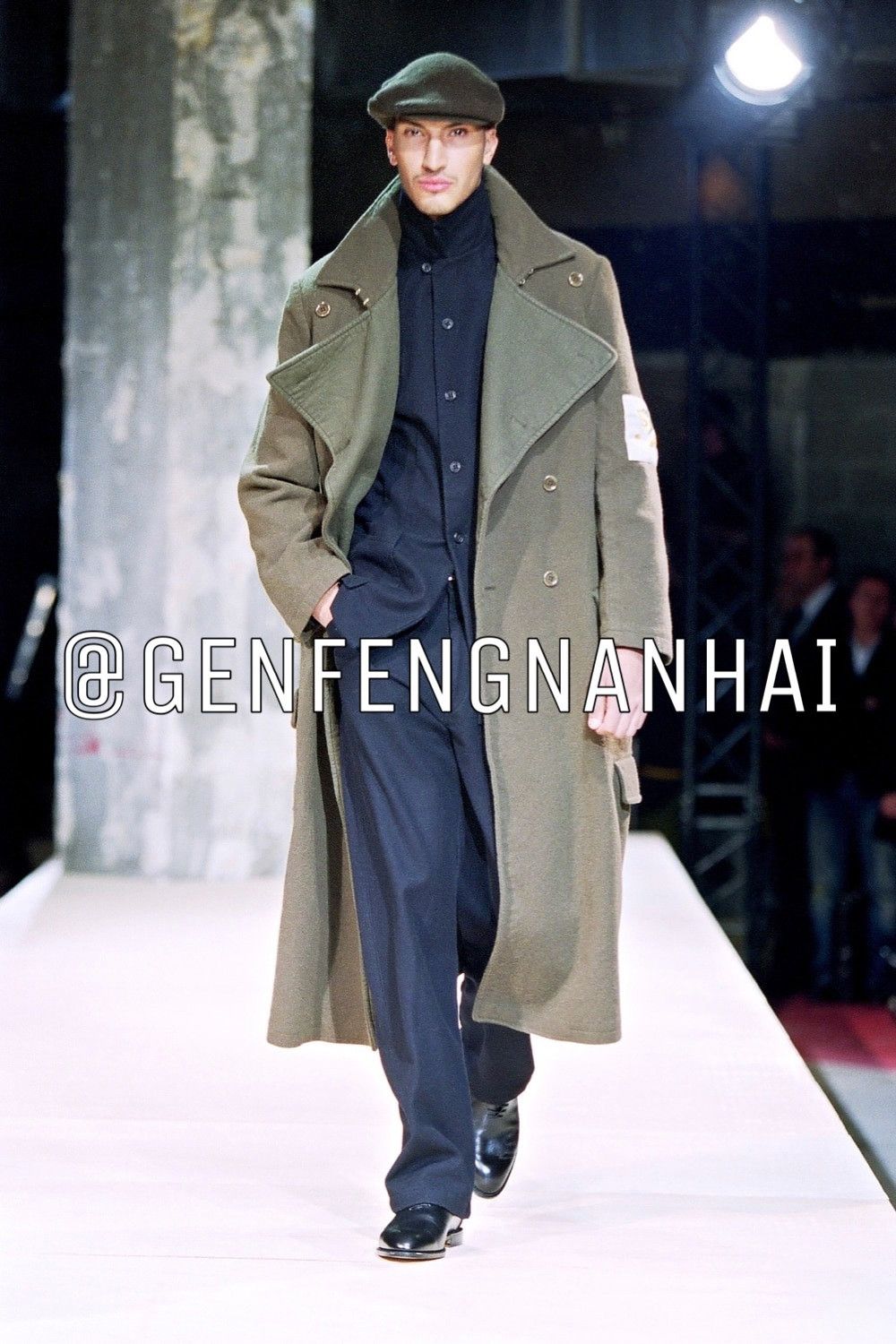 Yohji Yamamoto army green wool beret by Yohji Yamamoto Size ONE SIZE - 6 Thumbnail