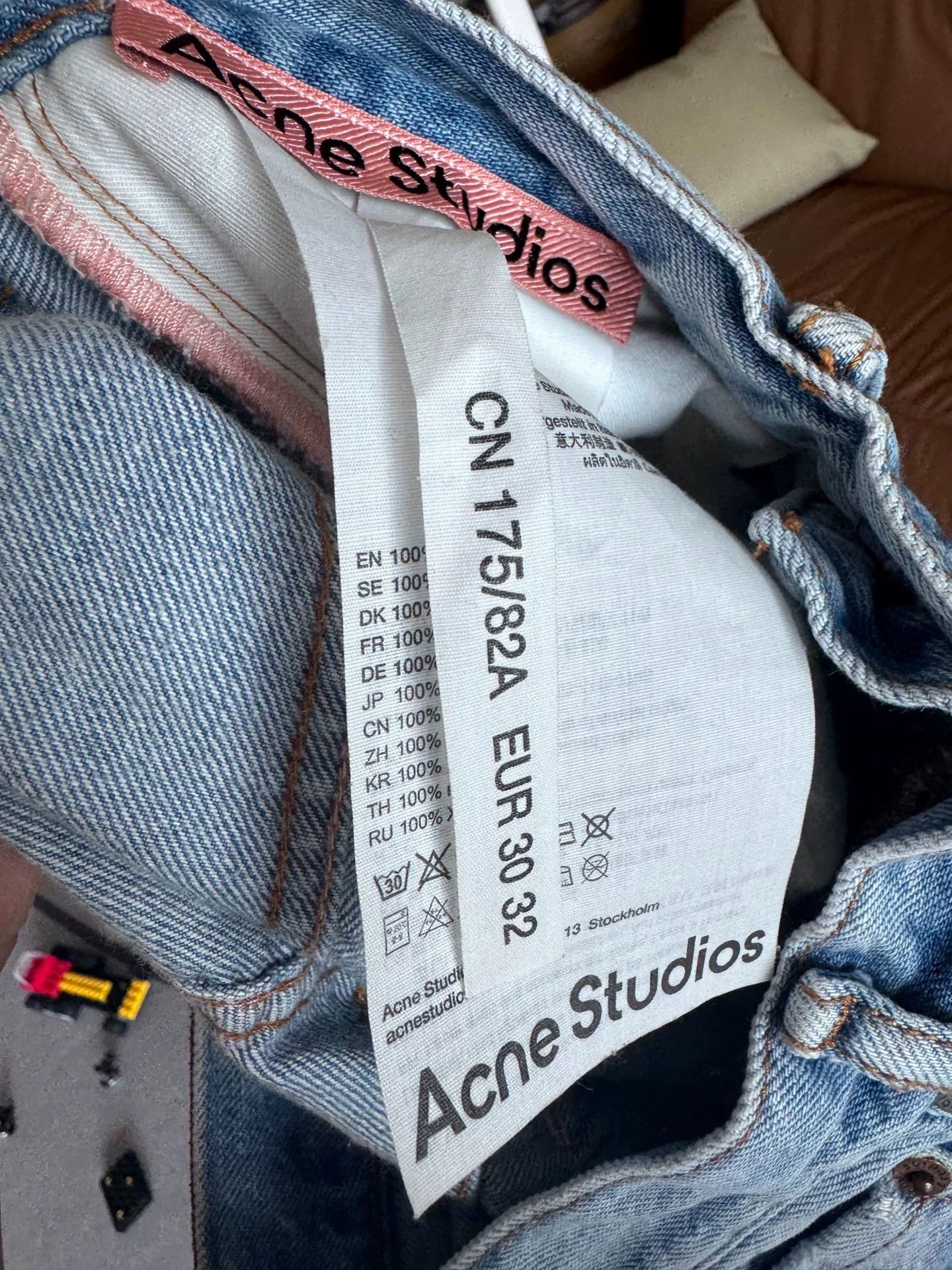 Acne Studios Acne Studios 2021 Washed Blue Jeans Size US 30 / EU 46 - 4 Thumbnail