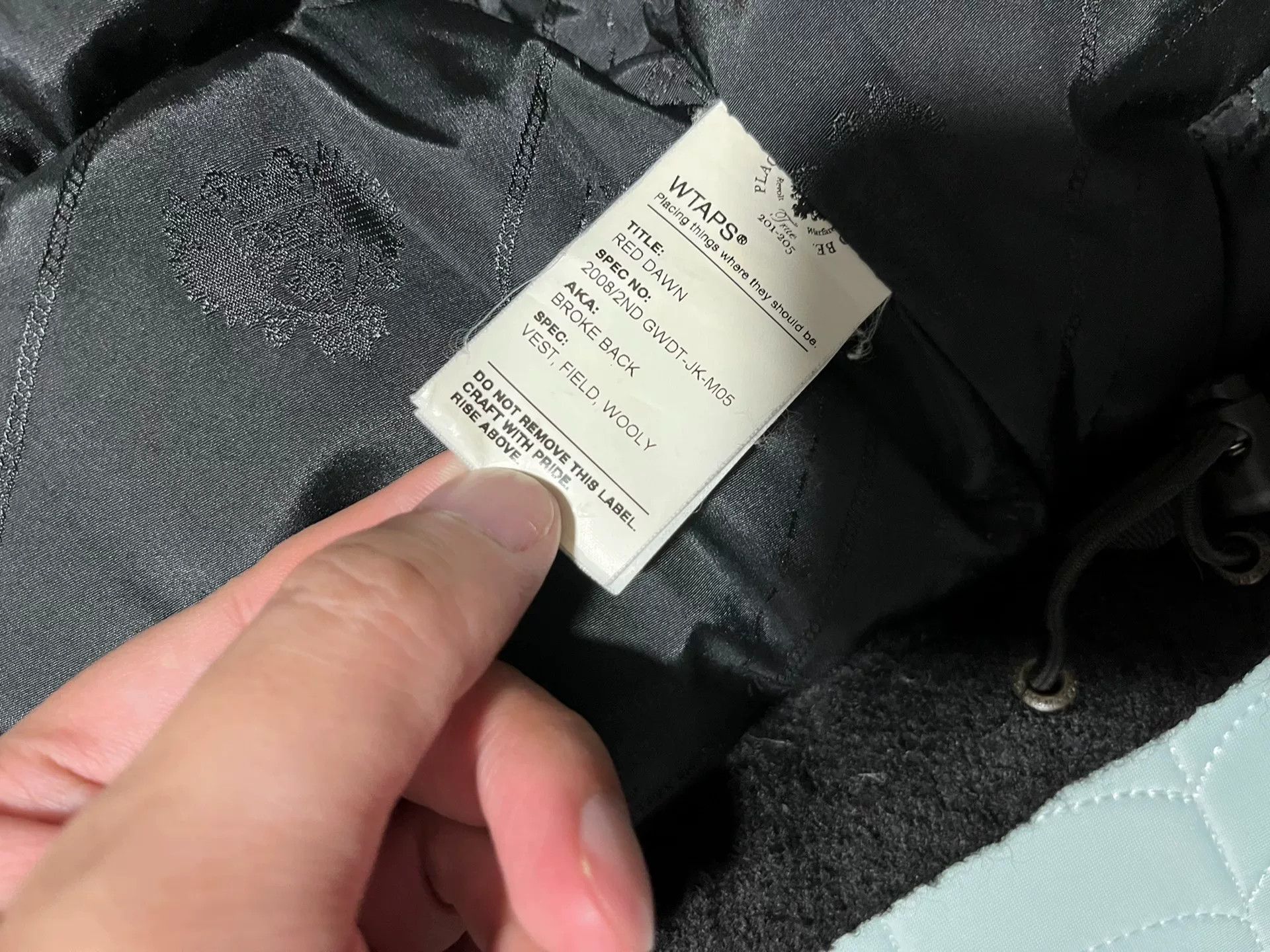 Wtaps WTAPS Military Black Leather Down Vest Size US L / EU 52-54 / 3 - 8 Thumbnail