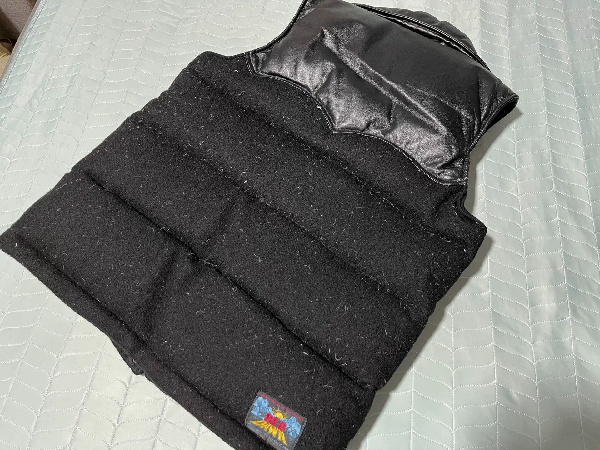 Wtaps WTAPS Military Black Leather Down Vest Size US L / EU 52-54 / 3 - 7 Thumbnail