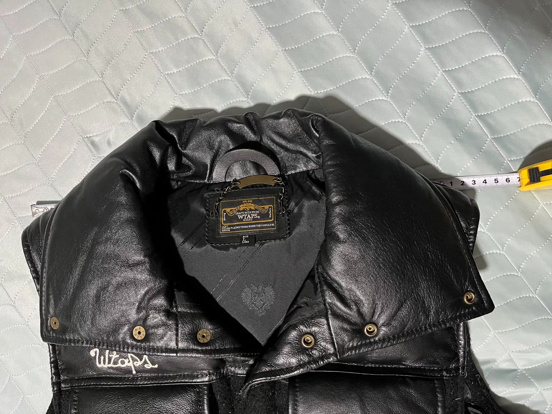Wtaps WTAPS Military Black Leather Down Vest Size US L / EU 52-54 / 3 - 2 Thumbnail