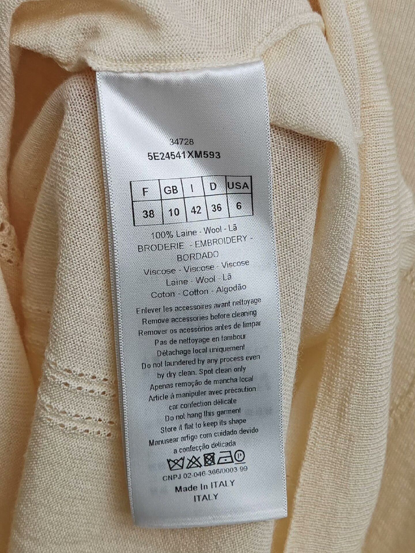 Dior dior logo wool pullover sweater Size US M / EU 48-50 / 2 - 3 Thumbnail