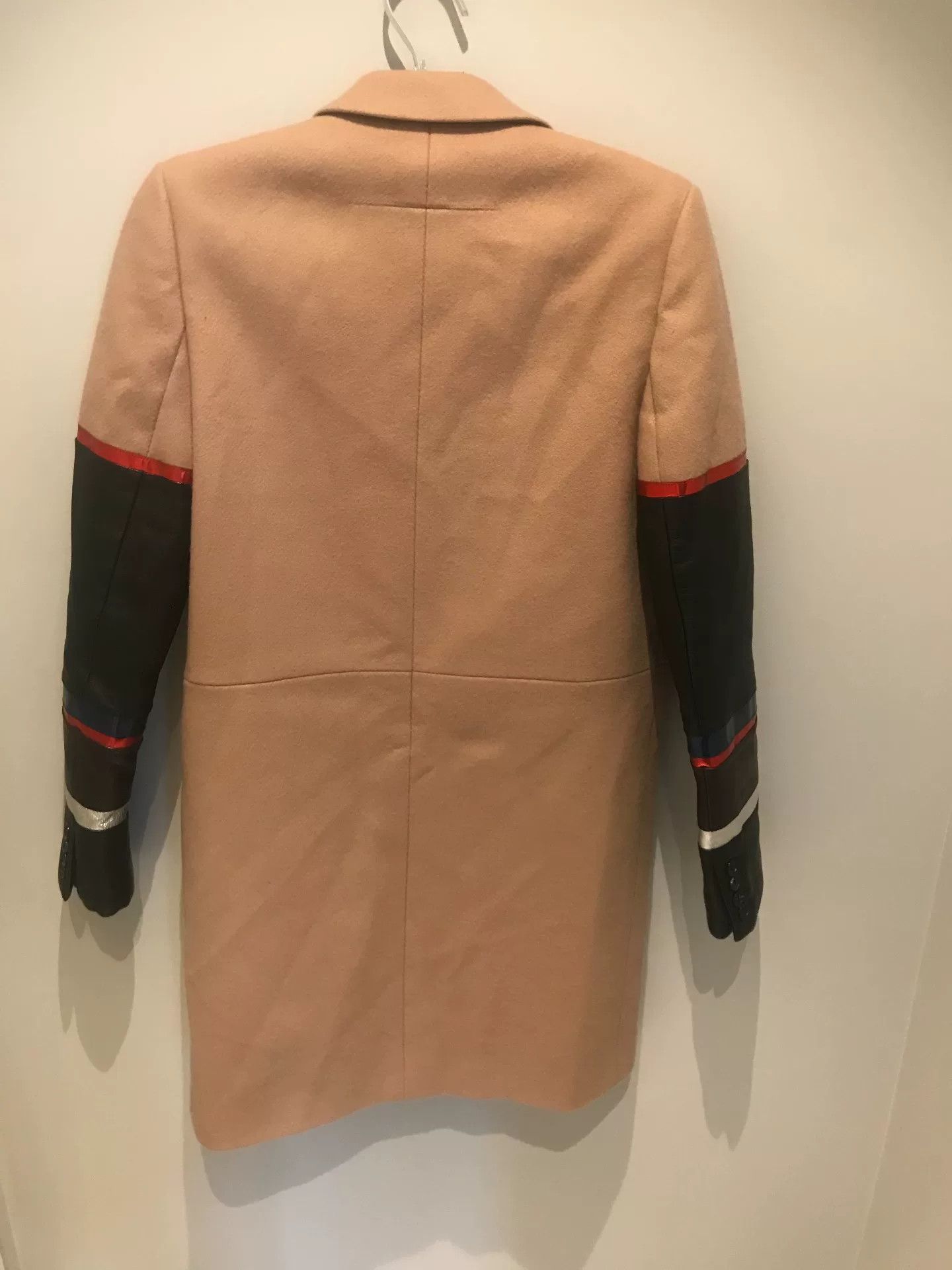 Givenchy Givenchy Wool Laser Leather Sleeve Coat Size US S / EU 44-46 / 1 - 2 Thumbnail